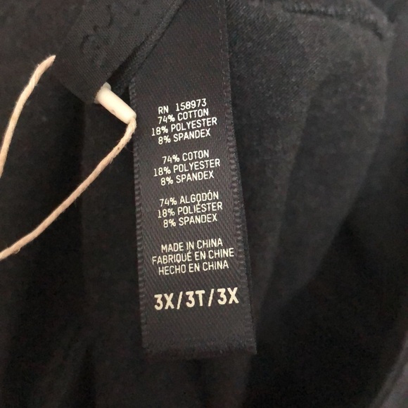 SKIMS Outdoor Basics Pants Foldover Bootcut Leggings Washed Onyx Black NWT 3X - Picture 8 of 9